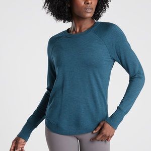 Athleta mindset sweatshirt size XL blue
